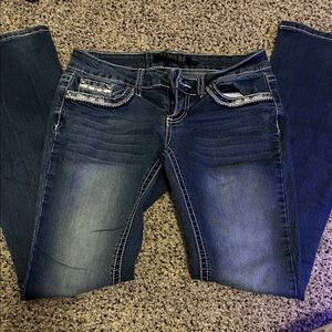 Premiere by RUE21 Women's Dark Blue boot cut Jeans